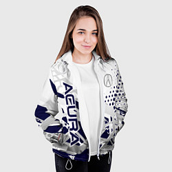 Куртка с капюшоном женская Acura Акура, цвет: 3D-белый — фото 2