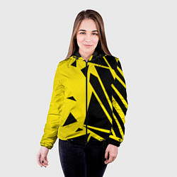 Куртка с капюшоном женская Цвета победы, цвет: 3D-черный — фото 2