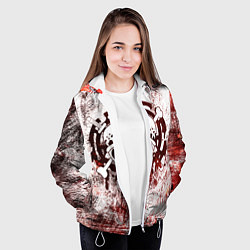 Куртка с капюшоном женская Трафальгар Ло Пираты сердца Весёлый Роджер, цвет: 3D-белый — фото 2