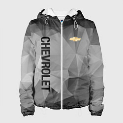 Куртка с капюшоном женская Chevrolet Geometry, цвет: 3D-белый