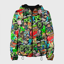 Женская куртка МАЙНКРАФТ ВСЕ ГЕРОИ И ПРЕДМЕТЫ