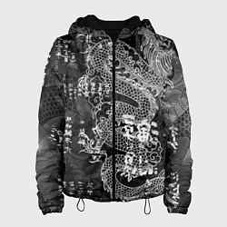 Женская куртка Dragon Fire Иероглифы Японский Дракон