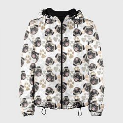 Женская куртка Собака Мопс Pug