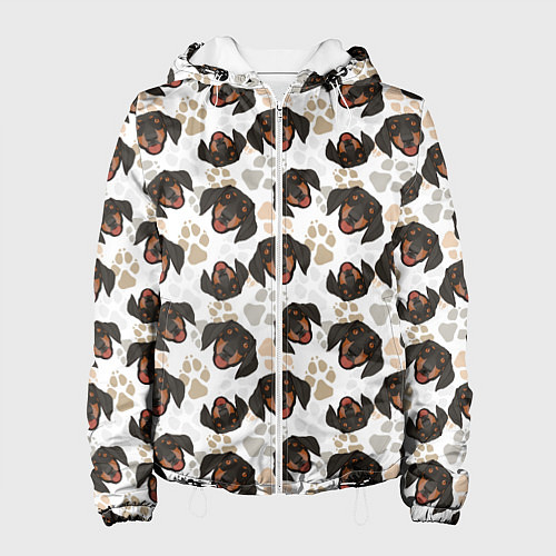 Женская куртка Такса Dachshund Dog / 3D-Белый – фото 1