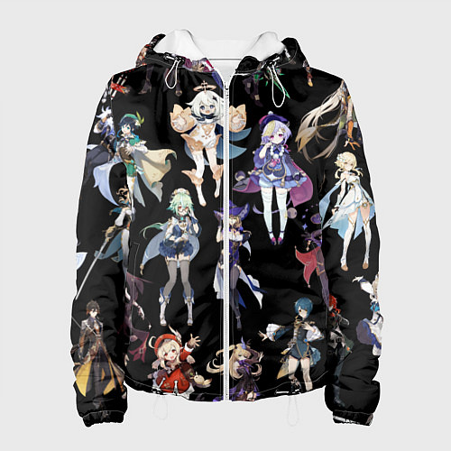 Женская куртка GENSHIN IMPACT ПЕРСОНАЖИ ИГРЫ HEROES / 3D-Белый – фото 1