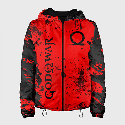 Женская куртка God of War Брызги крови / 3D-Черный – фото 1