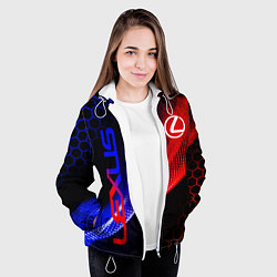 Куртка с капюшоном женская LEXUS ЛЕКСУС NEON НЕОН, цвет: 3D-белый — фото 2