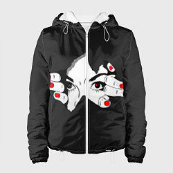 Куртка с капюшоном женская Выбираемся наружу, цвет: 3D-белый