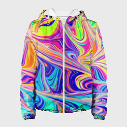 Женская куртка Аномально яркие цветные разводы