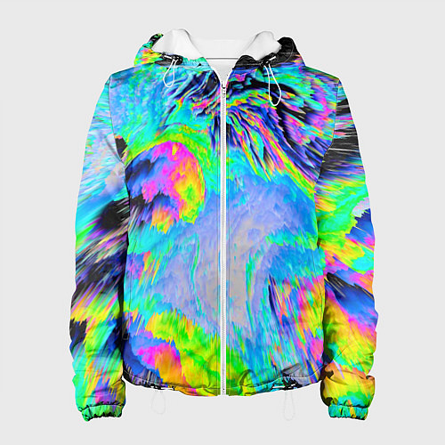 Женская куртка ААА яркий узор / 3D-Белый – фото 1