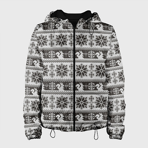 Женская куртка Squirrel Pattern / 3D-Черный – фото 1