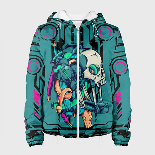 Женская куртка Cyberpunk 2077! / 3D-Белый – фото 1