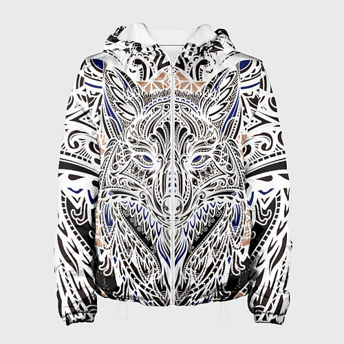 Женская куртка БЕЛАЯ ЭТНИЧЕСКА ЛИСА WHITE FOX / 3D-Белый – фото 1