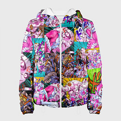 Женская куртка JOJO KILLER QUEEN КОРОЛЕВА УБИЙЦА УЗОР PATTERN