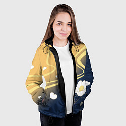 Куртка с капюшоном женская КОСТЮМ АЯКИ КАМИСАТО, цвет: 3D-черный — фото 2