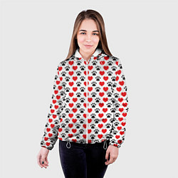Куртка с капюшоном женская Четвероногий Любимец, цвет: 3D-белый — фото 2