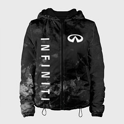 Женская куртка Infiniti, Инфинити Черно серый фон