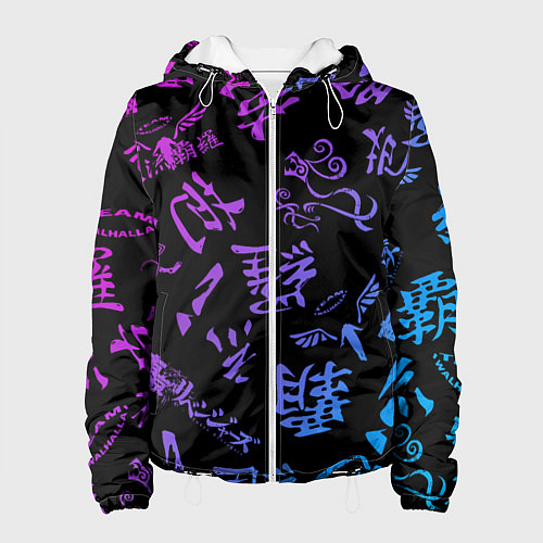 Женская куртка Токийские мстители паттерн градиент / 3D-Белый – фото 1