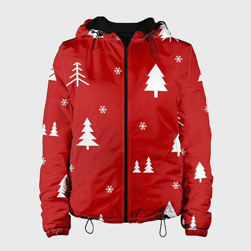 Женская куртка Новогодняяnew year / 3D-Черный – фото 1