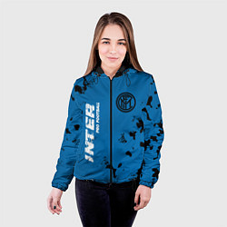 Куртка с капюшоном женская ИНТЕР Inter Pro Football - Камуфляж, цвет: 3D-черный — фото 2