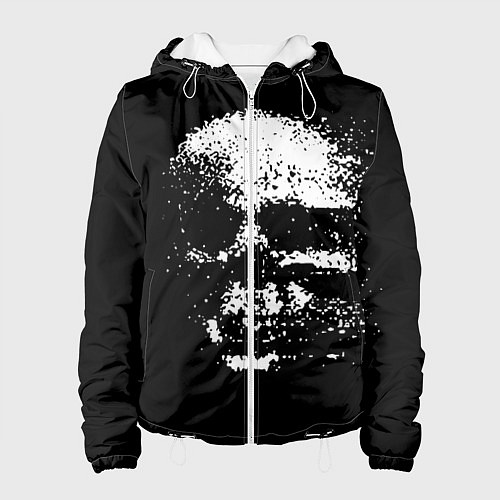 Женская куртка Skulls glitch / 3D-Белый – фото 1