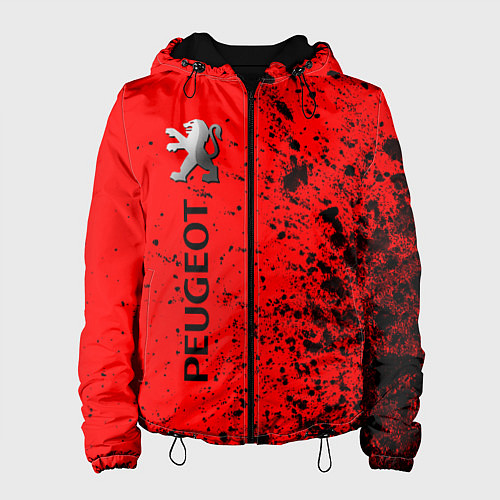 Женская куртка ПЕЖО Краска По вертикали / 3D-Черный – фото 1