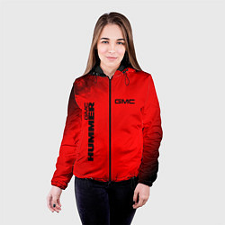 Куртка с капюшоном женская ХАММЕР GMC - GMC - Огонь, цвет: 3D-черный — фото 2