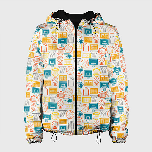 Женская куртка Баскетбол спорт / 3D-Черный – фото 1