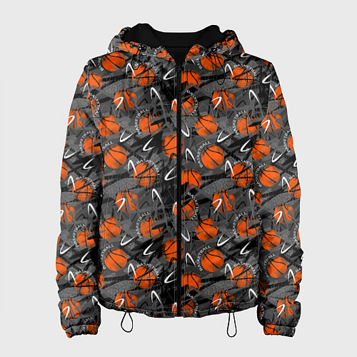 Женская куртка Баскетбольные Мячи Basketball / 3D-Черный – фото 1