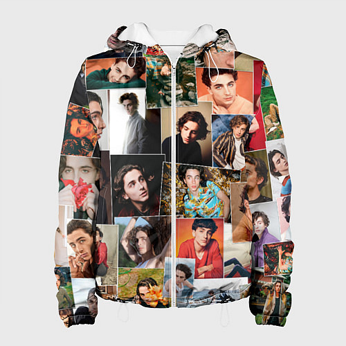 Женская куртка Тимоти цветной коллаж / 3D-Белый – фото 1