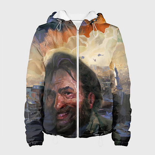 Женская куртка Disco Elysium Harrier Du Bois / 3D-Белый – фото 1