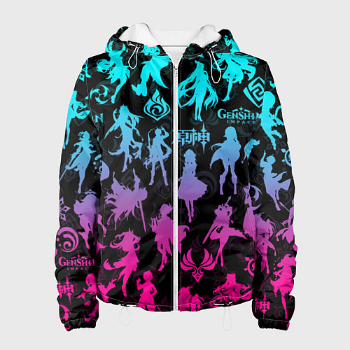 Женская куртка ГЕНШИН ИМПАКТ НЕОН ПЕРСОНАЖИ ИГРЫ GENSHIN IM ACT L / 3D-Белый – фото 1