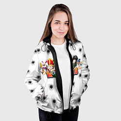 Куртка с капюшоном женская Wormsчервяки, цвет: 3D-черный — фото 2