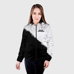 Куртка с капюшоном женская Обушки воробушки, цвет: 3D-черный — фото 2