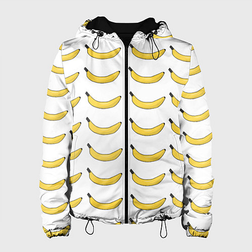 Женская куртка Крупный Банановый рай / 3D-Черный – фото 1