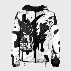 Куртка с капюшоном женская BLACK AND WHITE BENDY, цвет: 3D-черный