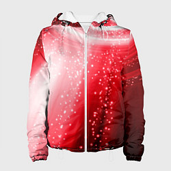 Женская куртка Красная космическая спираль