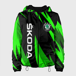 Женская куртка SKODA Логотип Узор