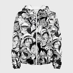 Женская куртка МАНКИ Д ЛУФФИ ЧЁРНО БЕЛЫЙ