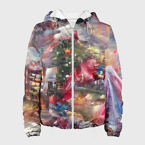 Женская куртка Ностальгия Рождества / 3D-Белый – фото 1