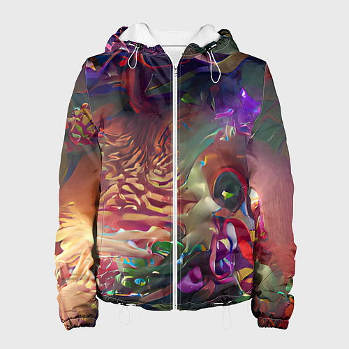 Женская куртка Рождественские тайны / 3D-Белый – фото 1