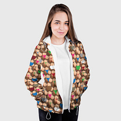 Куртка с капюшоном женская Попки, цвет: 3D-белый — фото 2