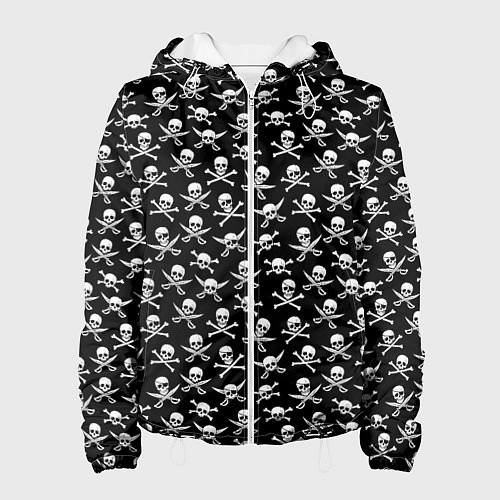 Женская куртка Roger skull / 3D-Белый – фото 1