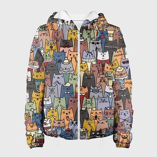 Женская куртка The Коты / 3D-Белый – фото 1