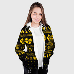 Куртка с капюшоном женская НОВОГОДНИЙ СВИТЕР WU TANG CLAN, цвет: 3D-белый — фото 2