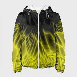 Женская куртка Коллекция Rays Лучи Желтый и черный Абстракция 662