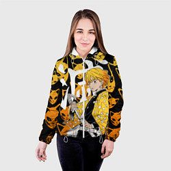 Куртка с капюшоном женская ЗЕНИЦУ ZENITSU СТИЛЬ ГРОМА, цвет: 3D-белый — фото 2