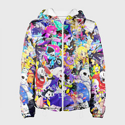 Женская куртка UNDERTALE PATTERN HEROES, ВСЕ ГЕРОИ ИГРЫ