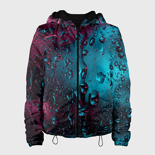 Женская куртка Ностальгия фиолетового дождя / 3D-Черный – фото 1