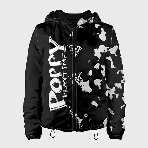 Женская куртка POPPY PLAYTIME Милитари По вертикали / 3D-Черный – фото 1